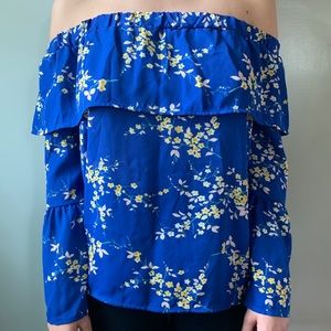 Sienna Sky off the shoulder blouse